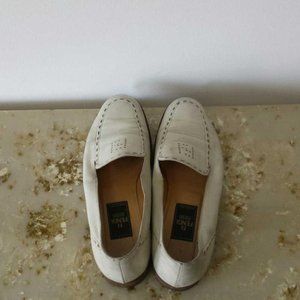 FENDI IVORY SOFT LEATHER VINTAGE SHOES SIZE 37